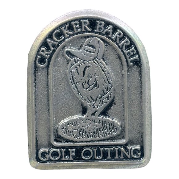 Vintage Cracker Barrel Golf Outing Memorabilia Carson Pewter Plate 10" USA - Picture 8 of 12